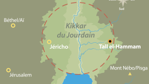 Carte de Kikkar du Jourdain