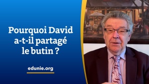 Église de Dieu Unie — Pourquoi David a t il partagé le butin jpg