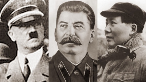Adolf Hitler, Joseph Stalin et Mao Tse-tung