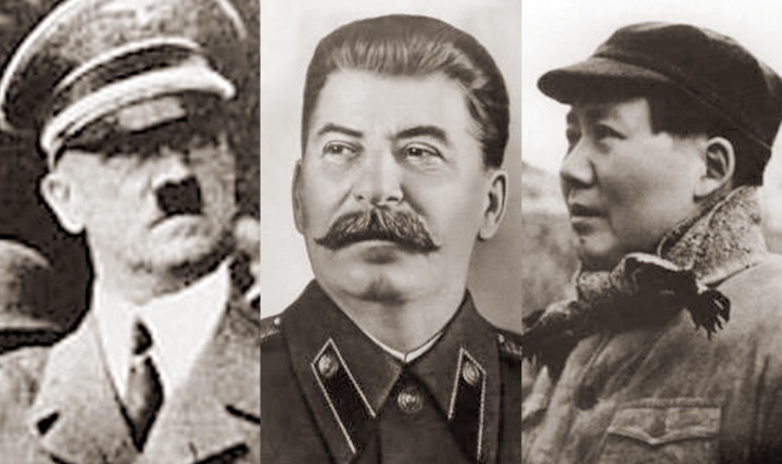 Adolf Hitler, Joseph Stalin et Mao Tse-tung