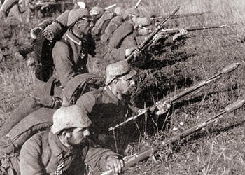 Ancienne photo de guerre (Première guerre mondiale).