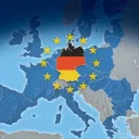 Une carte de l'Europe qui met l'Allemagne au point