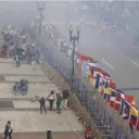 Photo après la bombe à Boston.