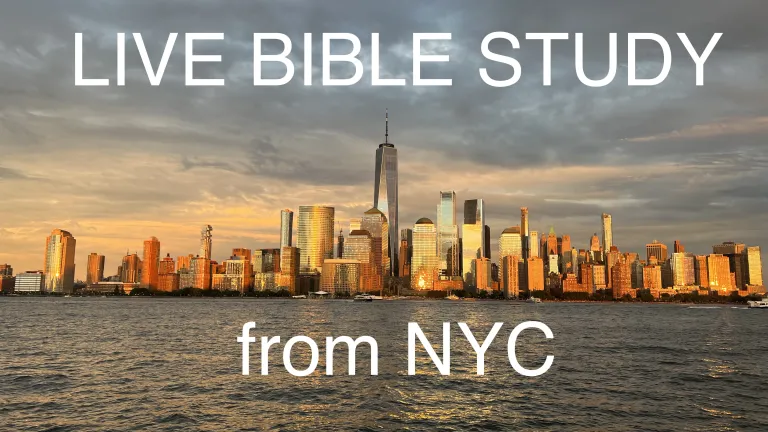 Live Bible Studies from NYC