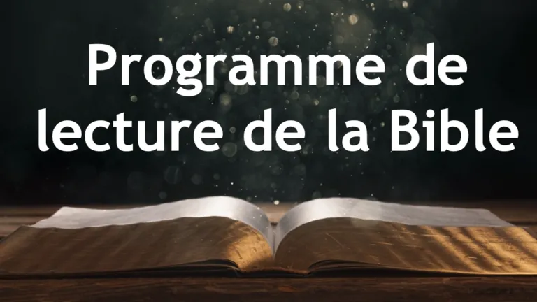 Programme de lecture de la Bible