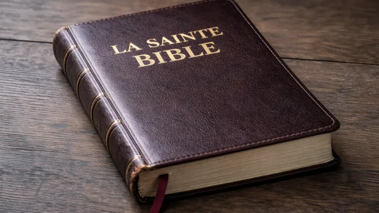 une bible sur une table