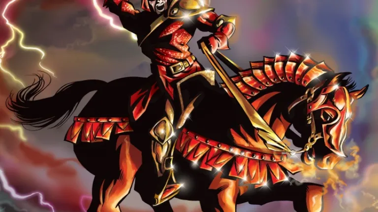 Cheval de guerre rouge décrit dans Apocalypse 6.