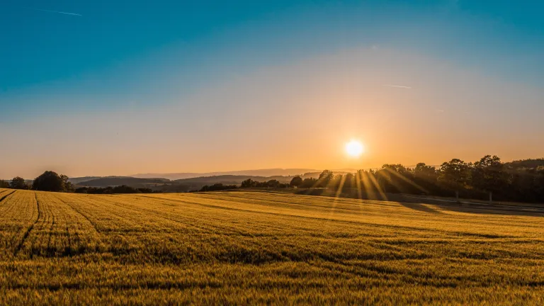 Prêcher l'Évangile, Préparer un Peuple Un champs au coucher du soleil