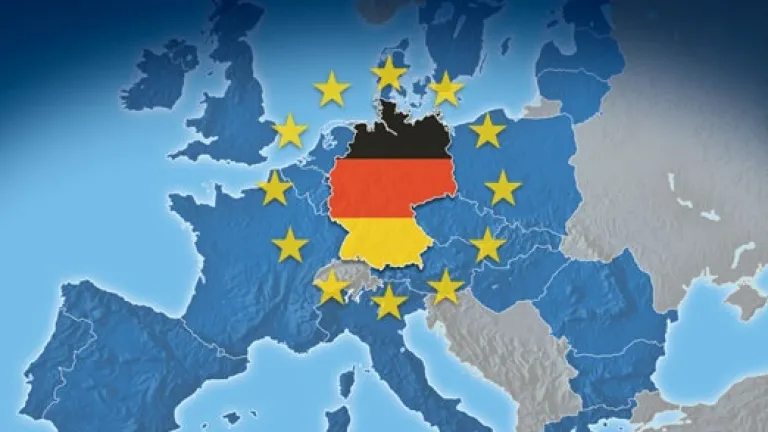 Une carte de l'Europe qui met l'Allemagne au point