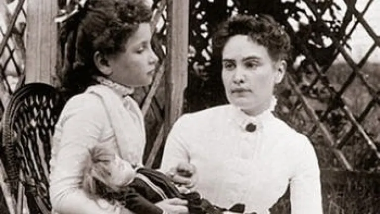 Hellen Keller et Anne Sullivan