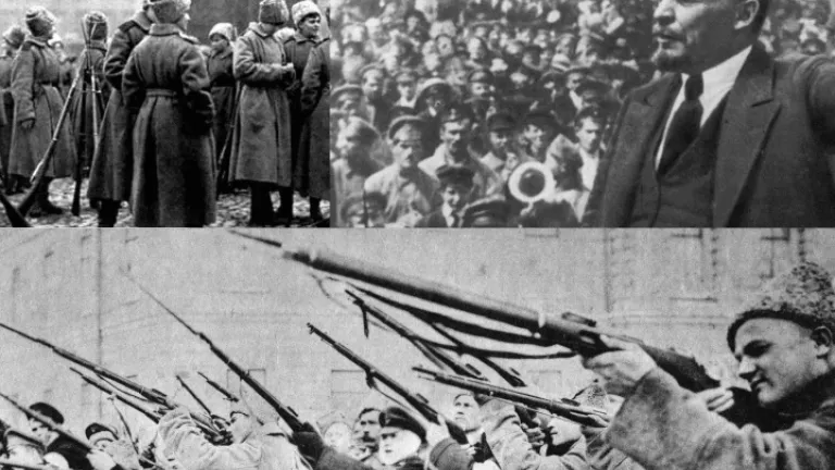 Scènes de la Révolution russe de 1917 qui mena à la prise de pouvoir par les communistes 100-ans-de-communisme-la-revolution-qui-a-echoue