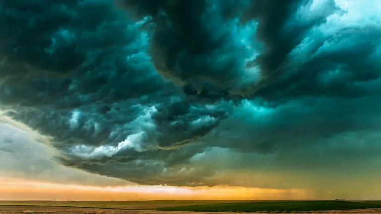 La tempête avant le calme Tempête en Oklahoma
