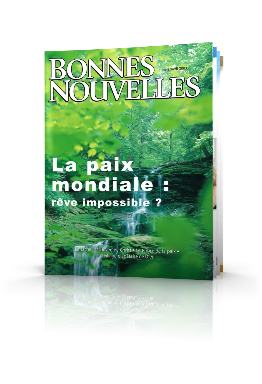 Bonnes Nouvelles mars-avril 2003