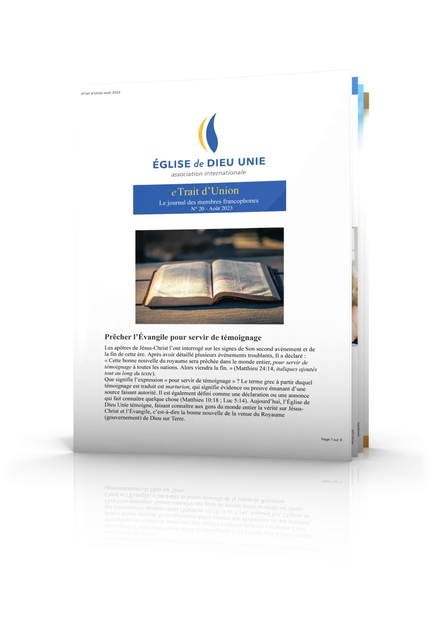 e-Trait d’Union — Août 2023
