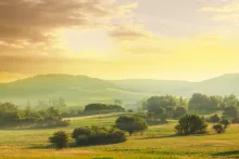 Paysage au lever du soleil