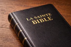 une bible sur une table