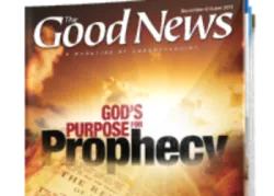 Good News Magazine - couverture de septembre / octobre 2013