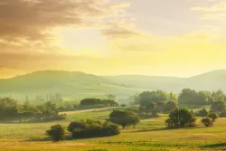 Paysage au lever du soleil